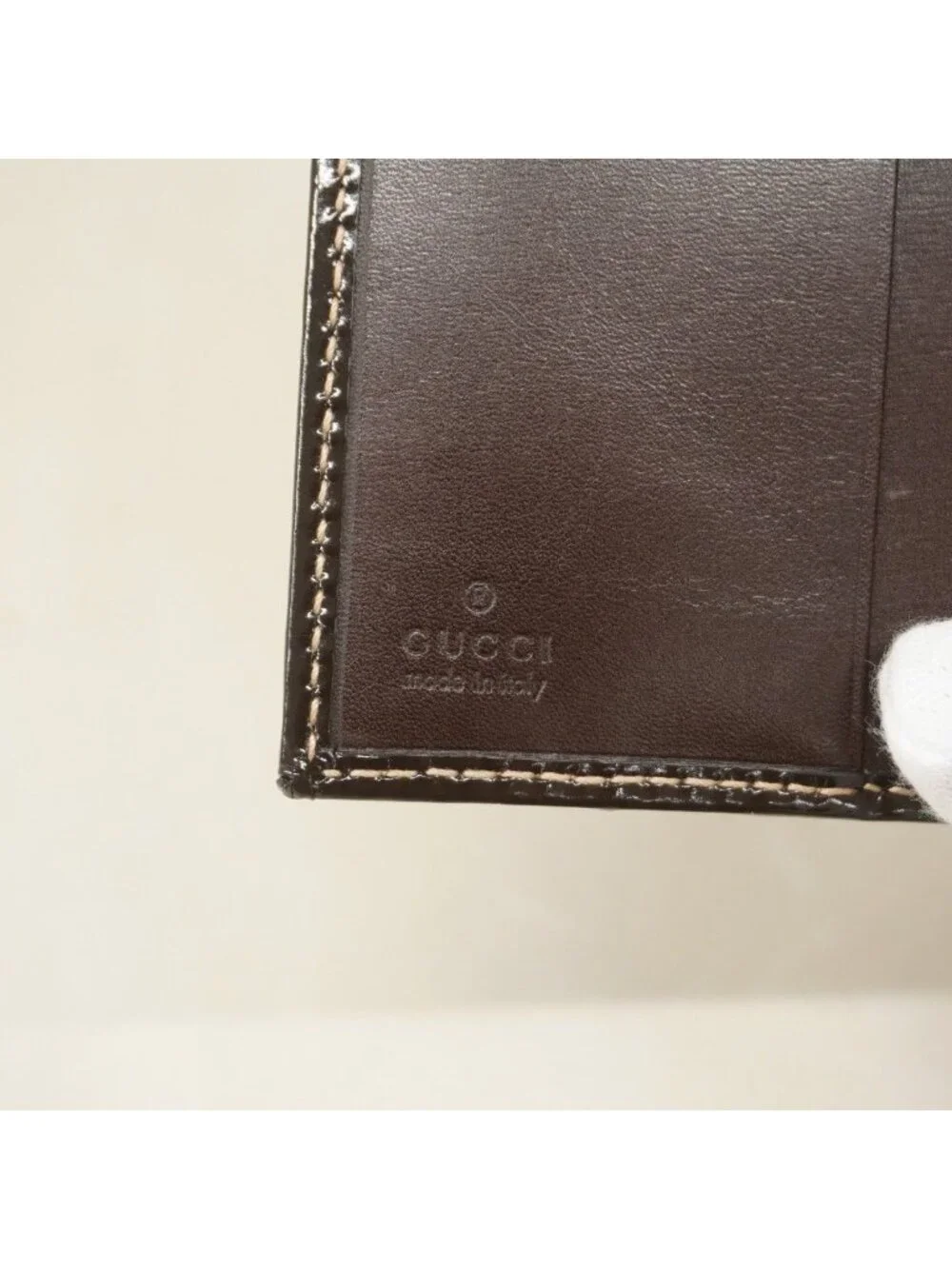 ★SOLD★ Gucci Wallet GG Supreme Brown Gold - Picture 5 of 9